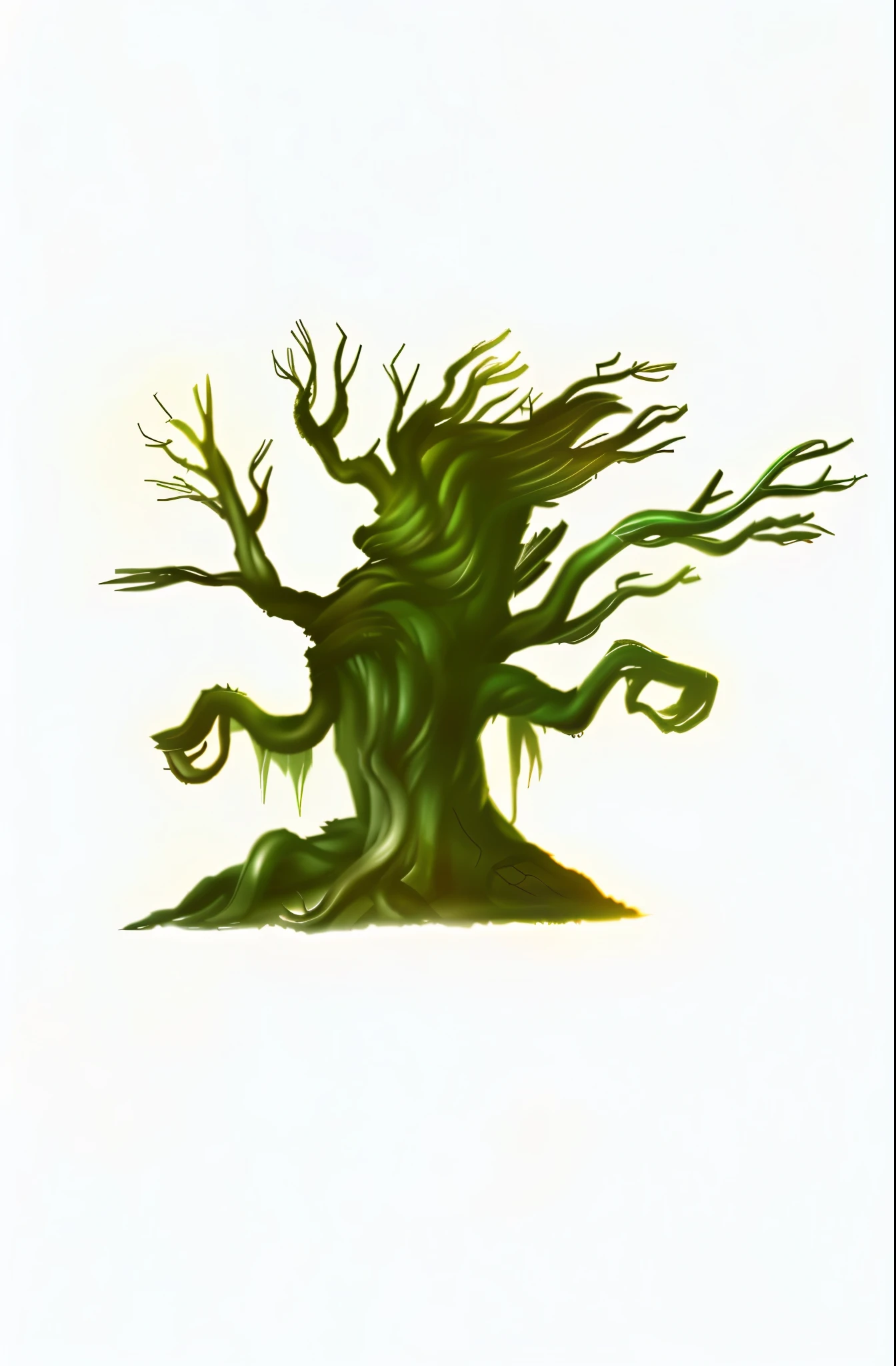 prompt生成:
"(best quality,4k,8k,highres,masterpiece:1.2),ultra-detailed,(realistic,photorealistic,photo-realistic:1.37),close-up of a tree, protruding tree roots, Humblerwood art style, evil tree wizard, facial features, tree person, angry tree, tree dryad, oak tree, tree in the shape of an ear, tree druid, old humanoid ears, ancient tree, peculiar extraterrestrial tree, vibrant colors, dramatic lighting"