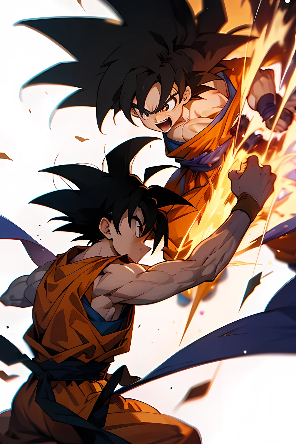 goku from dbz fighting new villains 