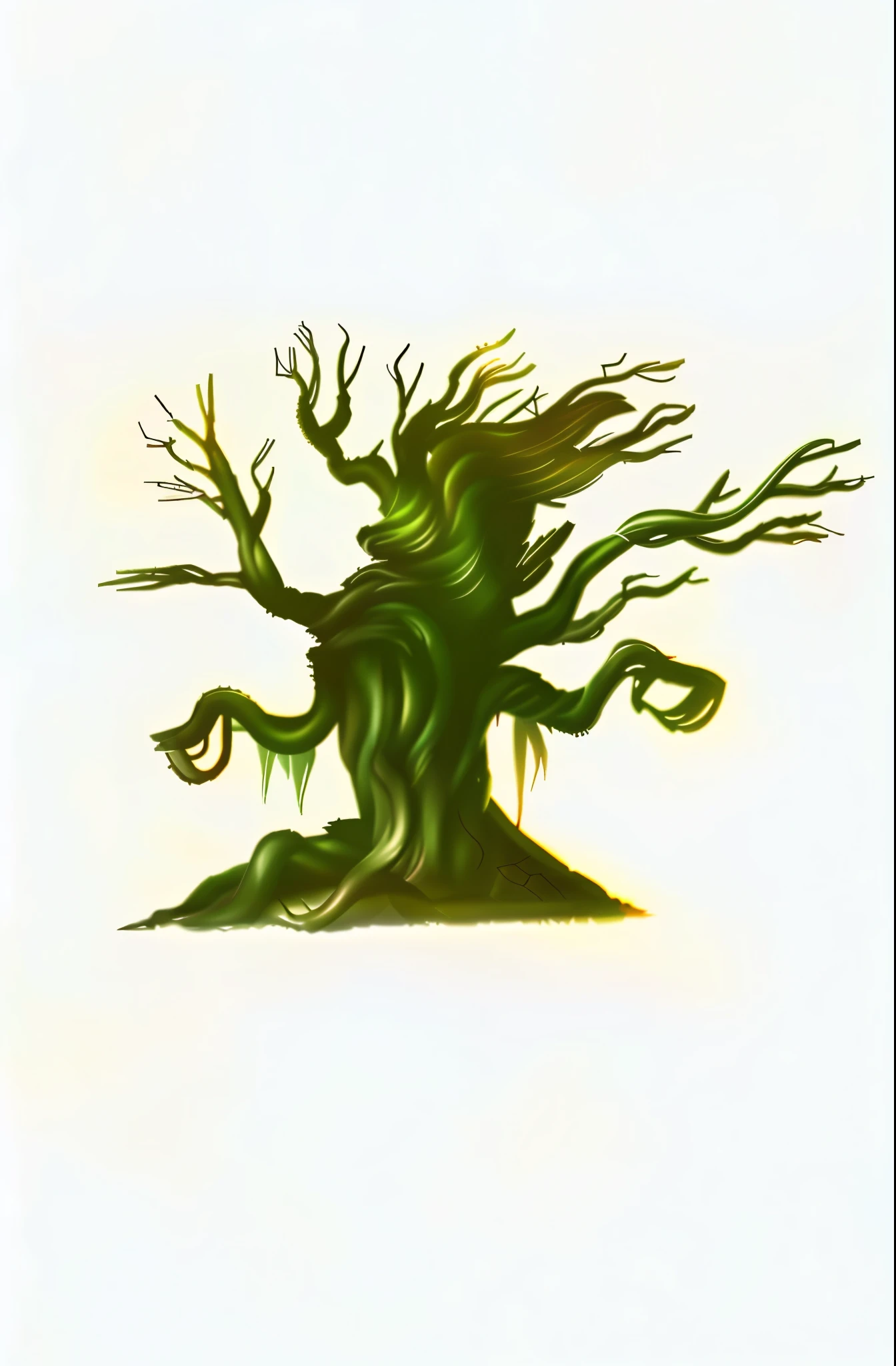 prompt生成:
"(best quality,4k,8k,highres,masterpiece:1.2),ultra-detailed,(realistic,photorealistic,photo-realistic:1.37),close-up of a tree, protruding tree roots, Humblerwood art style, evil tree wizard, facial features, tree person, angry tree, tree dryad, oak tree, tree in the shape of an ear, tree druid, old humanoid ears, ancient tree, peculiar extraterrestrial tree, vibrant colors, dramatic lighting"