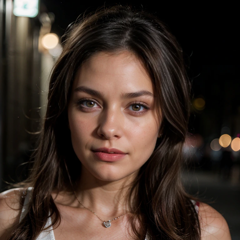 (autofoto, Plan: 1.4), (Mitad derecha del cuerpo: 1.4), RAW UHD portrait photo of a 24 year old blonde (mujer con ojos azules) walking down a dark alleyway, pechos grandes,, Ciudad de noche, (roca), (Cuello), specific details (Tela! , pelo! , Anteojos, Color!! , Desventajas: 1.1), Ojos brillantes con un alto nivel de detalle. (looking to the camera), SLR lighting, single lens reflex camera, ultra calidad, re nitidez, profundidad de campo, film grain (Medio), Fujifilm XT3, Claro, Centro del marco, hermoso rostro, Sharp focus, farola, neon lighting, bokeh (dimly lit), Noche, (Cielo nocturno), poros detallados de la piel, piel grasa, golpe de sol, Ojos complejos. Detalles, todo todo el cuerpo, pechos grandes