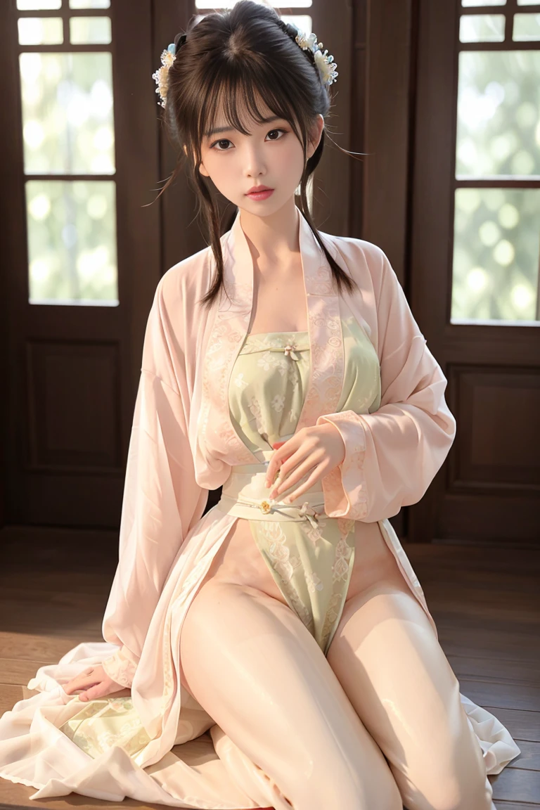 (8k, best quality, masterpiece), (actual, photo-actual),1个girl, Lovely, Dating,(Smile), (Keep your mouth shut) 巨big breasts, 美丽delicate eyes,wet, rain, (Chinese, Chinese服) ，1girl in、real skin、(long hair:1.1)、very short shorthair cat、(Realism:1.1)、beautiful女人、revealing clothes、beauty salon、gray background、Natural look,standing alone、beautiful、beautiful woman、professional lighting、photon mapping、radio city、Physically based rendering、、gradient black hair、、shortcut、long hair、girl、highest quality image、high resolution、1080P、(Crisp face)、(detailed facial description)、(Detailed description of the hand)、(masterpiece）、（Exquisite CG）、Extreme light and shadow、messy hair、masterpiece、Rich details、（detailed facial features）、（highest quality image）、（masterpiece）、（delicate eyes）、expectations, Remember your collarbone、Light blue underwear、big 、Big breasts、Slim、下着姿の日本人の19歳のgirl。Transparent lace underwear。highest quality、Shining beautiful skin，big breasts。thin shoulde、big breasts、thin waist、Skinny ass、beautiful大腿、Skinny Thighs。big ass。small waist。Skinny ass、thin waist、bitten into underwear、professional writing、fingers naturally、messy hair、sexy pose、stick your butt out，There is a gap between the legs。whole body。thin legs、thin legs。barefoot、Expose inner thighs、spread legs。