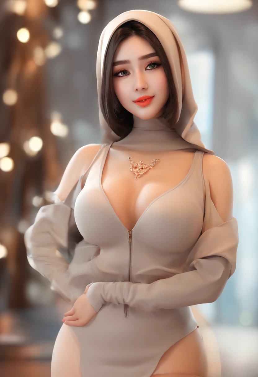 RAW, hijab SMA, school, big boob, braless, cameltoe, sexy pose 18 Years old, Indonesian mature woman, wearing Hijab, perfect body, Full body, natural Gigantic mature breast, Hard Nipple Erection, gorgeous eyes, Soft smile, wear a Latex bra, Tight Bra, Heart necklace, Breast about to burst Out, Nightime, Excellent light,