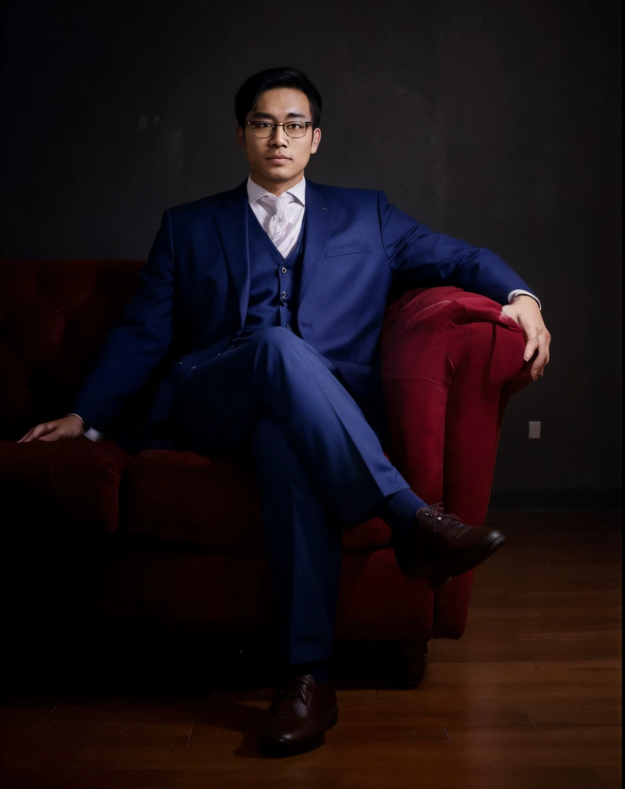 An asian man wearing eyeglasses