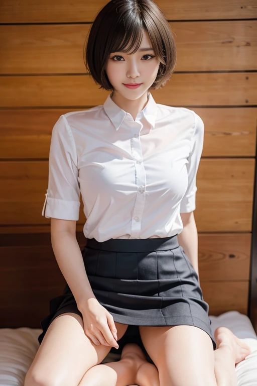 short cut hair,beautiful,K-POP idol,japanese idol,japanese actress,High resolution,beautiful skin,8K,RAW photo,highest quality,masterpiece,realistic,photo-realistic,clear,professional lighting,beautiful顔,highest quality,超High resolution,whole body,sexy,beautiful feet,beautiful歯列, beautiful唇,smile, Tight Skirt,mini skirt,panty shot,Panty shot,up skirt