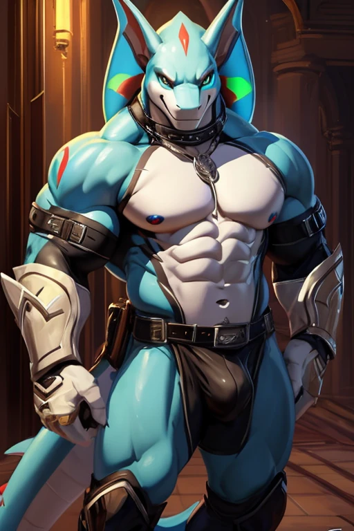 by chunie, by voidlesky, by @Utakoloid/Myiko, hi-res, good graphics, great anatomy, anatomically correct, solo, character sheet, male, Name: Beras, Species: Anthro Cobra/Anthro Shark, Nationality: Brazilian, Scales color: Light Blue with a dark blue heart-shaped pattern, Eye color: half yellow/half red. by Greg Rutkowski