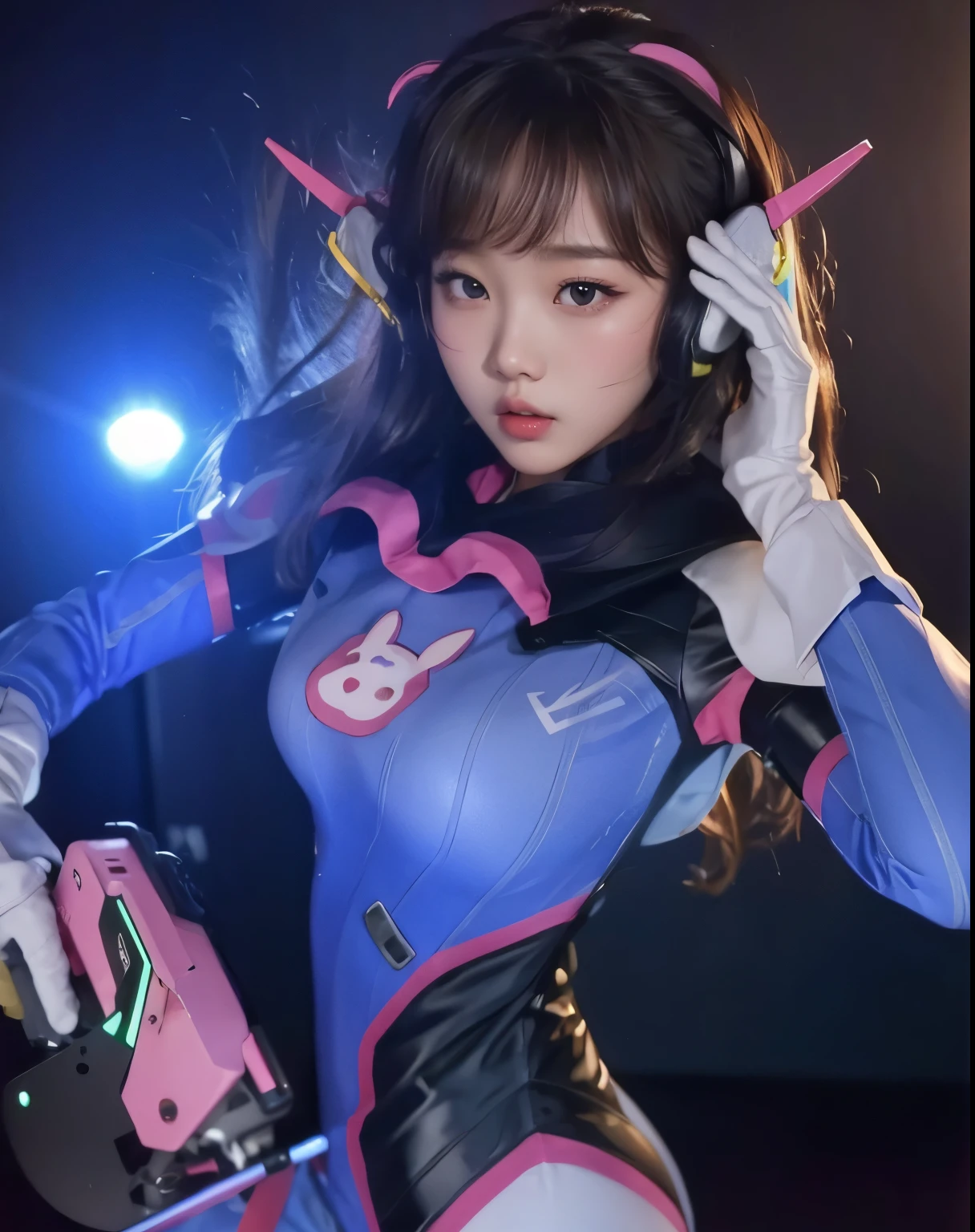 Wonyoung from IVE face, foto realista, ultra HD, 8k, big juicy lips