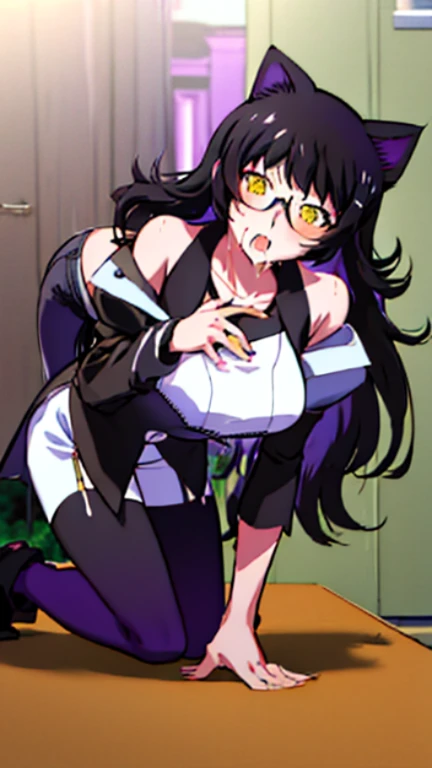 flat-colors++, , 1985s++,、comic strip,long purple black hair、、black coat over naked、Colossal tits、Shy、Nasty face、covered in cum、she lost the battle、She was pushed down、Kamimei、red blush、I'm cumming、Open crotch、Pleasure Fall、A large amount of semen comes out of her genitals、、Girl trembling with sexual climax、covered in cum、gangbang,2boys、cum on body、Ai Hoshino