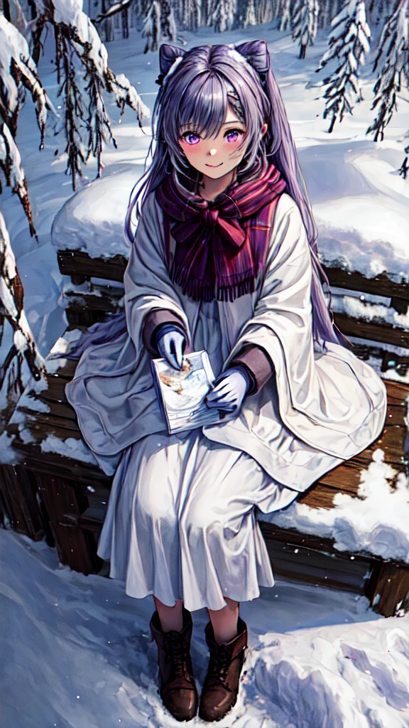 Top quality, 4K, 8K, high resolution, masterpiece: 1.2, Keqing,beautiful young woman, snow-covered countryside, winter scenery, winter coat, long coat, beautiful winter boots, gloves, nudist, happy, natural beauty, Purple twin-tailed hair, Purple eyes,A hair ornament, detailed facial features, rosy cheeks, gentle smile, breath of ice, pink and white winter scenery, snowflakes falling quietly, refreshing winter air, quiet and peaceful, calm atmosphere, quiet mood, stepping on sparkling snow, Traces of footprints, white winter wonderland, untouched nature, soft and fluffy snow, clear blue sky, sunlight through the trees, subtle shadows, comfort and warm feeling, calm and relaxation, enjoying loneliness, one with nature , blissful harmony, the pleasant sound of nature, the breeze, the sound of leaves in the wind, melting icicles, the sound of snow breaking at your feet, the whisper of the wind, freedom and freedom, the beauty of simplicity, free and carefree existence, incorporating natural elements, elegant and elegant Unnatural movement, peaceful aura, satisfaction and happiness, enjoy the present moment, connect with the environment, calm and slow pace, look at the breathtaking scenery, look at the winter wonderland, immerse yourself in the beauty of nature, unforgettable Memories of winter,

A fantastic and fantastic world

[Materials]: Oil painting, classic artwork, realistic portrait, realistic style, soft brush stroke, rich texture, attention to detail, vivid colors, warm color palette, depth and dimension, subtle highlights And shadow, impressionist touch, elegant and sophisticated composition, fine art quality

[Image quality]: Ultra-detailed, high resolution, crystal clear image, sharp focus, fine details, seductive clarity and clarity, professional grade, exquisite quality, perfect as pictured, perfect craftsmanship, wonderful level of detail, current Practical description

[Art style]: Portrait art, realism, impressionism, romanticism, wint