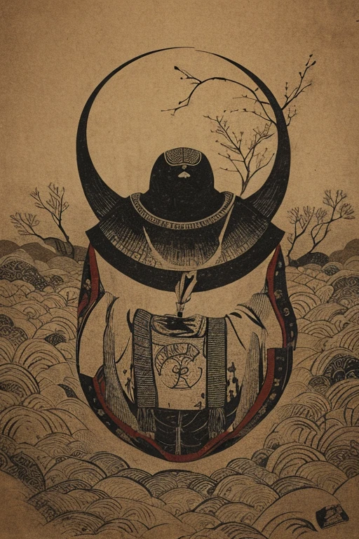 ((jumpscare)), Outline warm color, ((festival)), ((Chojugiga)), ((Shihon Bokuga)), antique, (anthropomorphism), (Sumi-e), Monochrome art, (Old paper style illustration), (hunting paintingural style, Little monster, old performance, variational pointillism, flat illustration, eerie, (horror elements), eerie worldview, (primitive art), Outline warm color, old picture scroll style, old staging, Ancient mural style