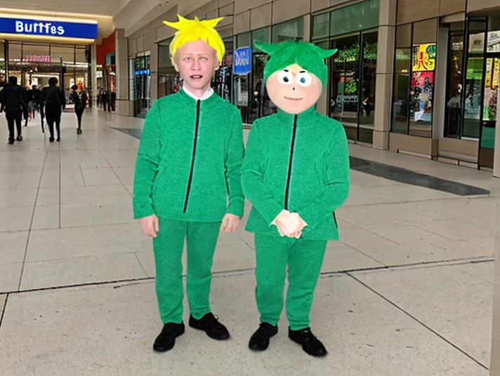 Butters Stotch Mascot Costume live on Chicago Mall