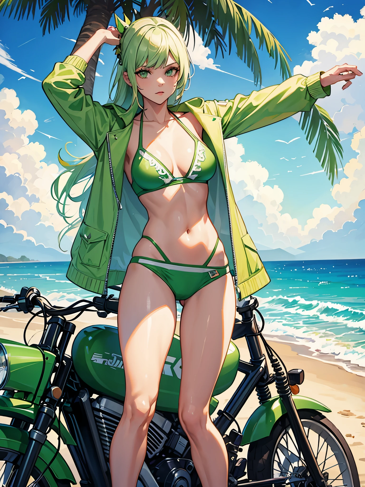 GTA5, light green bikini, briefs, cruiser