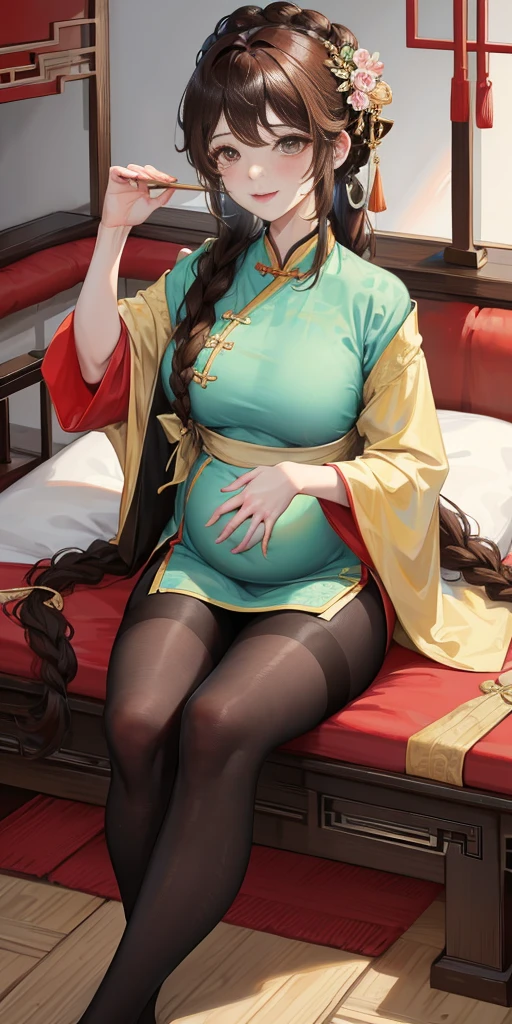 (highly detailed:1.3), 
1girl, solo, (full body:1.2), 
sc_nyx, large breasts, light smile, close eyes, sitting, dinning table and chair,
Ultra-detail, (highres:1.1), best quality, (masterpiece:1.3), cinematic lighting, 
(highly detailed face and eyes:1.3), vore, big belly, large belly, vore belly, (vore belly:1.6), (large belly:1.4)