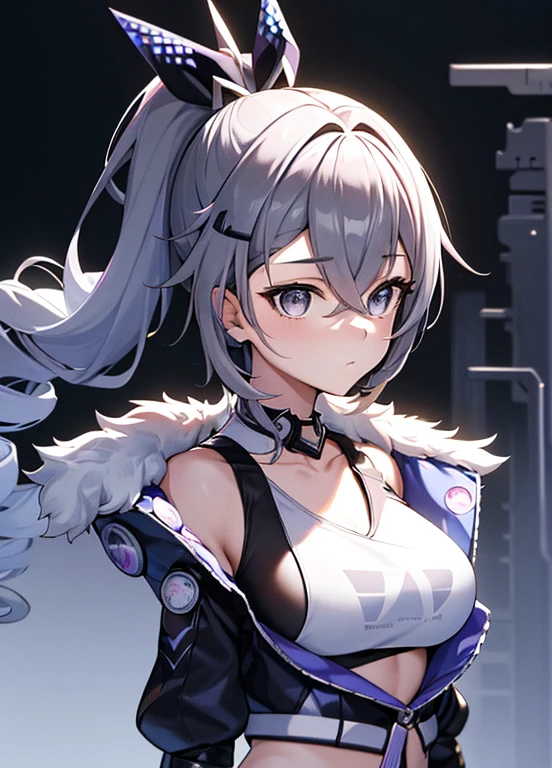 ((masterpiece,best quality)), highres, 1girl, bronya, love in eyes, blushing, shyness, drooling, rolling eyes, big breasts