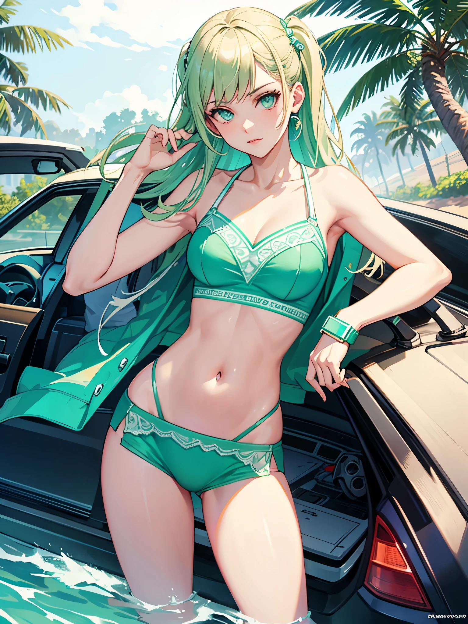 GTA5, mint bikini, brief, on cruiser