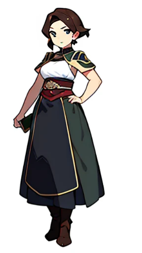 solo female, (((blurry background, white background))), character focus, fantasy clothes, standing, character design, pub, bar,