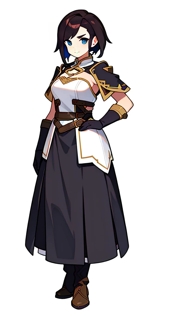 solo female,  (((blurry background, white background))), character focus, fantasy clothes, standing, character design, pub, bar,

