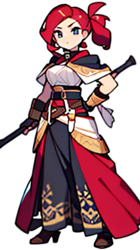 solo female, (((blurry background, white background))), character focus, librarian, fantasy clothes, standing, character design,
