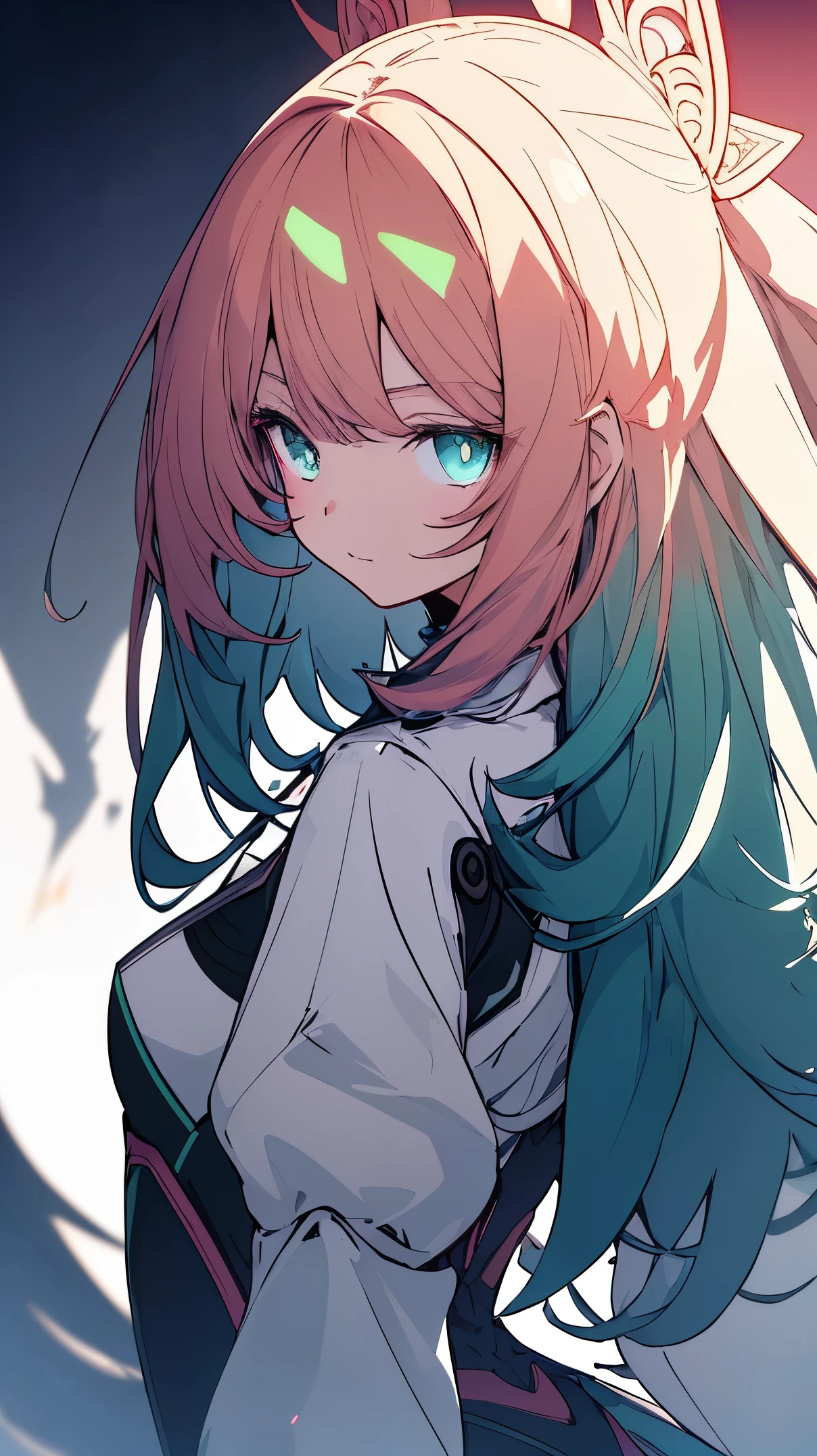 Flat vector art, Miss, beautiful anime style Miss, flat color, wide angle, Clean and meticulous face, intricate clothing, Similar colors, Glowing shadow, beautiful gradation, depth of field, clean images, high quality, high detail, HD, Luminous Studio graphics engine, cute face, slim waist, nice butt,