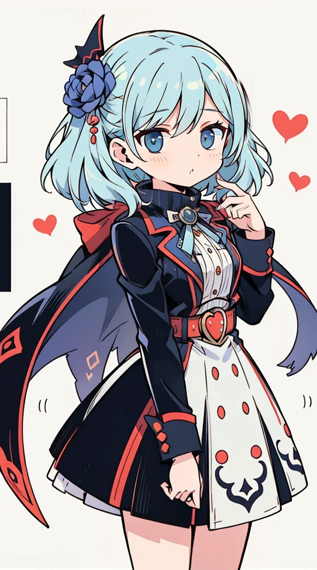 1 garota em, corpo todo, Design de personagem, (((Cabelo grisalho claro)), Super unique hairstyles, ((The eyes are blue)), (Pedido de molho), ((Grampo de cabelo branco)), (Toupeira sob o olho esquerdo), franja longa, Eyes are hearts, Lavagemcerebral, seios grandes e cheios, alta qualidade, Sacanagem, Magic Reform, Terno Sexy Phantom Thief em Preto, salto alto preto, plano amplo, Detailed arrest background