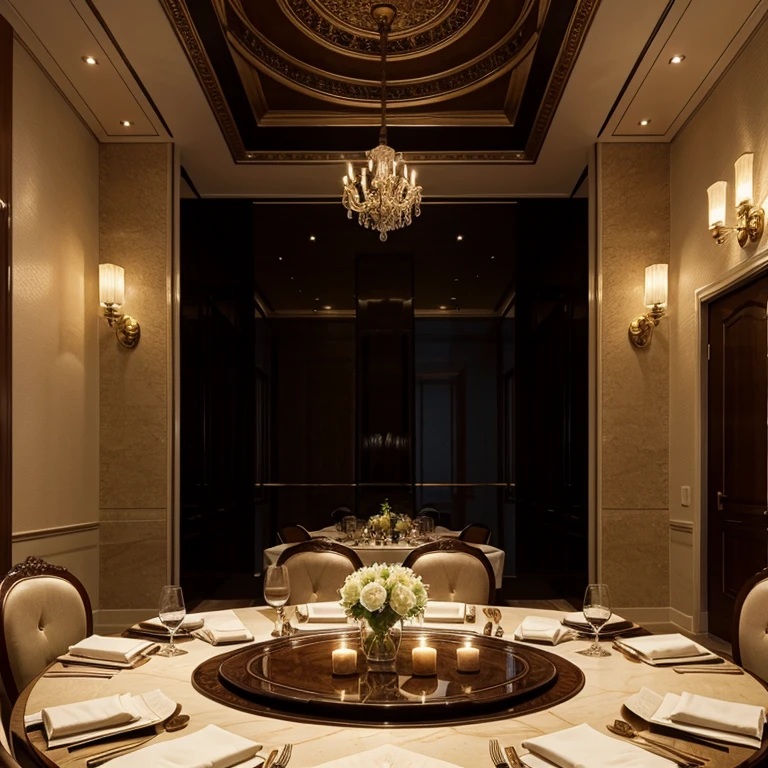 Photo of luxury dinner table