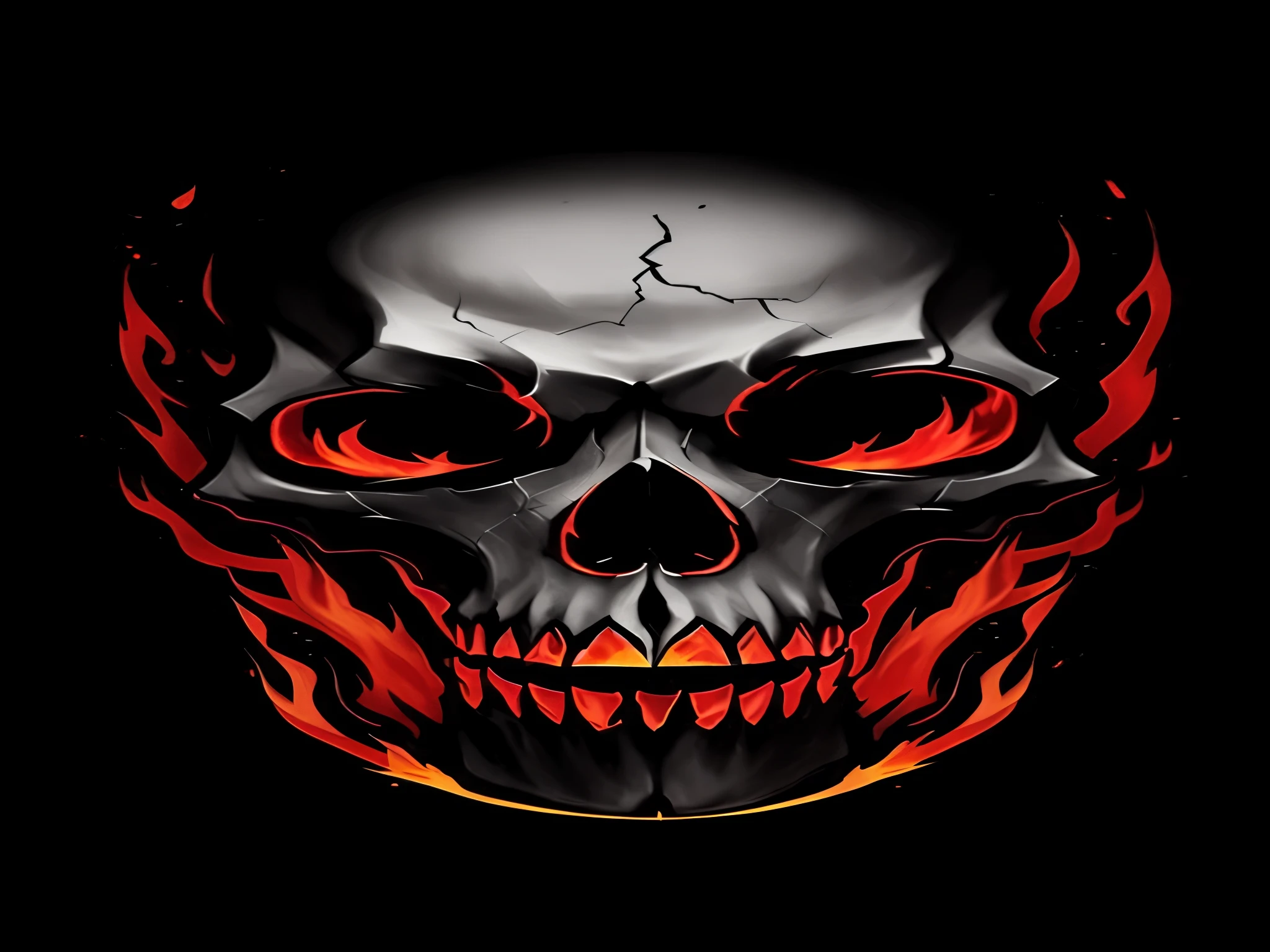 a close up of a skull with flames on it's face, flaming skull, fiery skull contemplating life, glowing red skull, skull face, skull head, fantasy skull, metal skull with red eyes, hd phone wallpaper, ((skull)), flaming grim reaper, skull design for a rock band, death skull, morphing skulls, phone wallpaper hd, red fire eyes