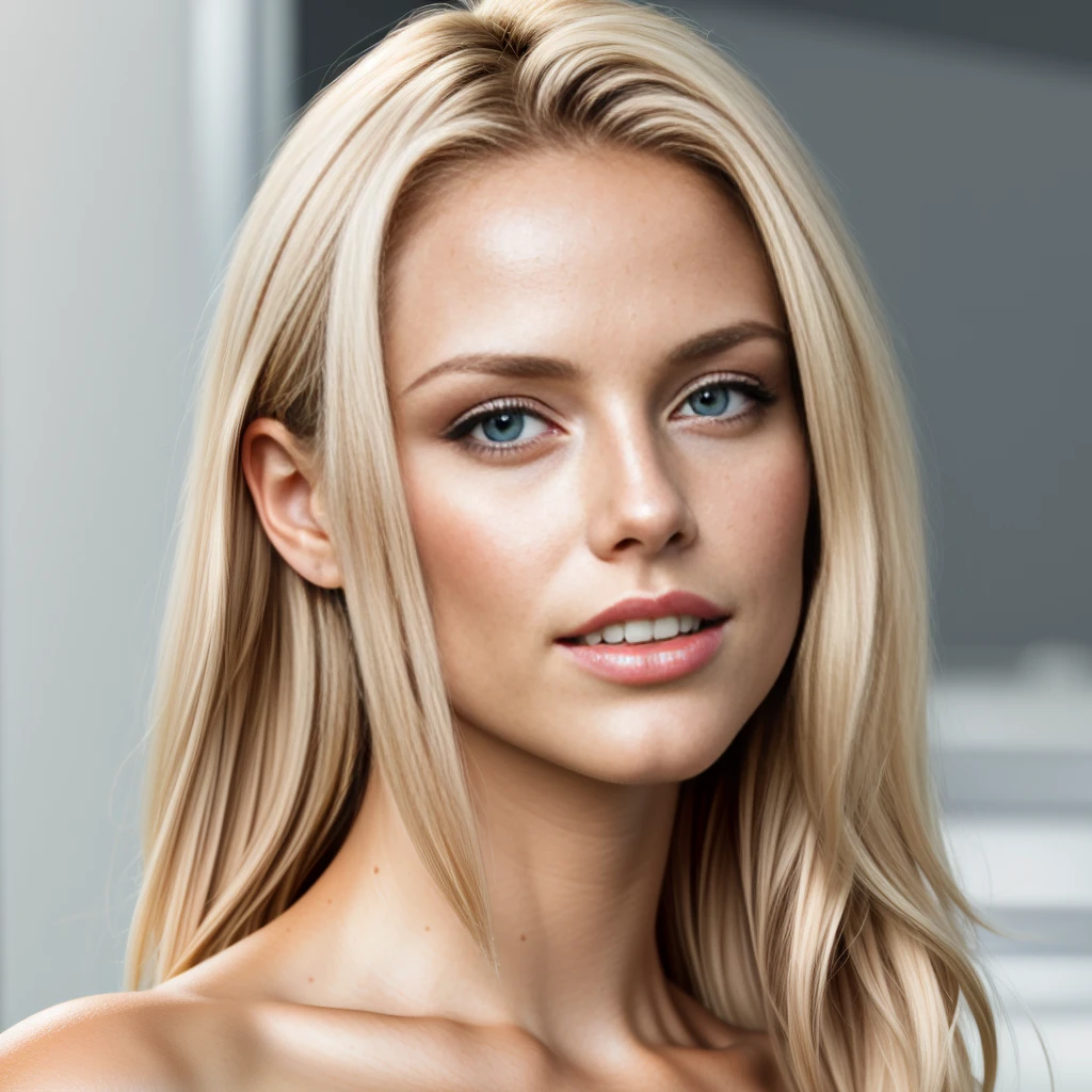 Model 23 Jahre alt, [[[[professionelles Foto]]]], [[[[Full body view]]]], [[[[perfekte Anatomie]]]], [[[[blondes Haar, rubio]]]], perfekte Augen, Perfekte Iris, Perfekte Lippen, Perfect teeth, Perfekte Haut, weiches Frontlicht, Glow, Hdri, (muted colors:1.2), [[Eleganter Pool als Hintergrund]], 8 TAUSEND, Hyperrealismus, detailliert, Ultra-Definition.