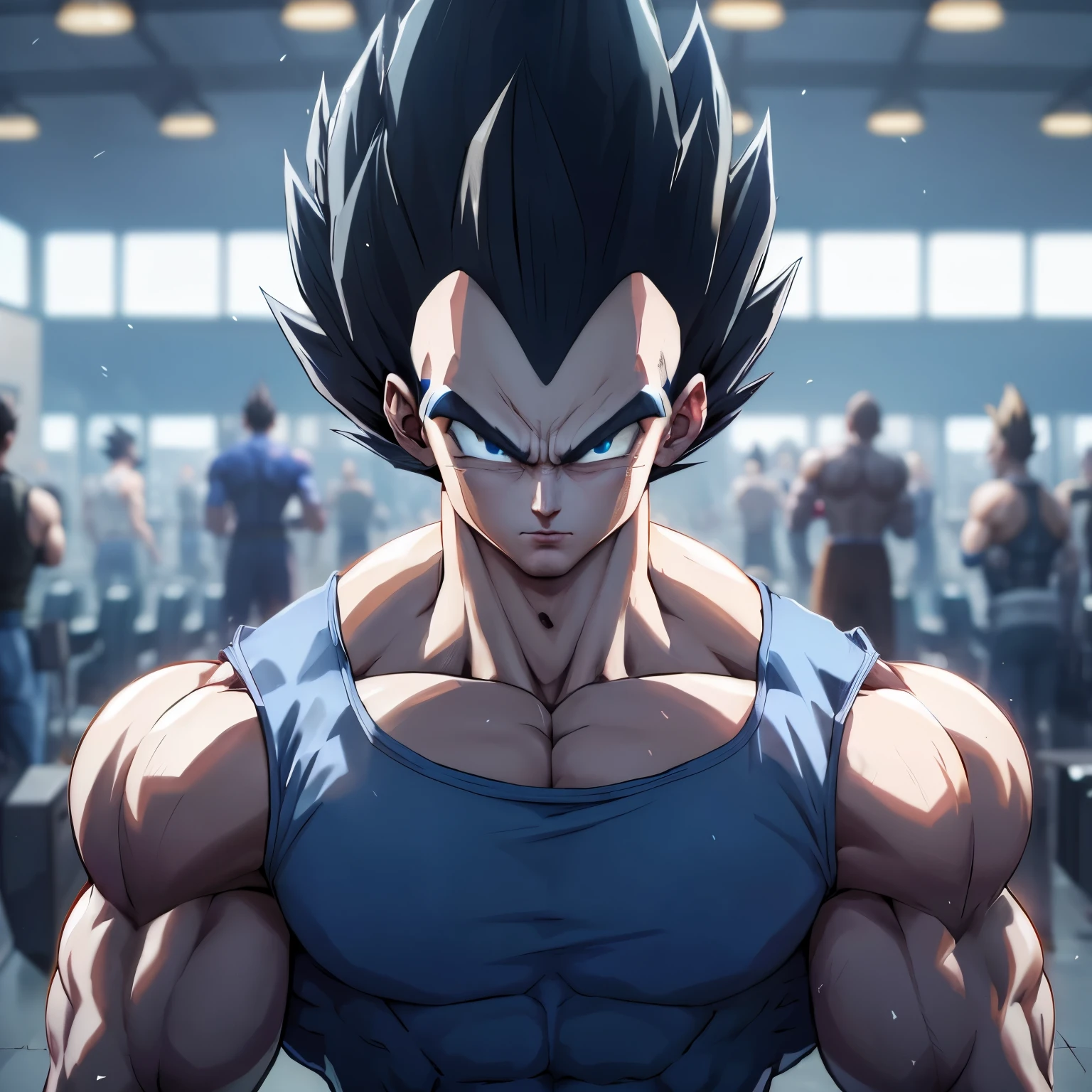 Hyperrealistic version of Vegeta, hyperdetailed, 8k, hyperrealistic