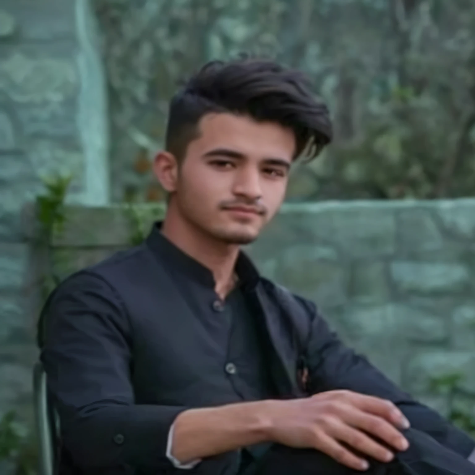 arafed young man sitting in a chair with his hands folded, ash thorp khyzyl saleem, khyzyl saleem, riyahd cassiem, profile pic, enes dirig, an afghan male type, profile photo, sayem reza, profile picture, portait photo profile picture, raden saleh, mohamed chahin, hasan piker