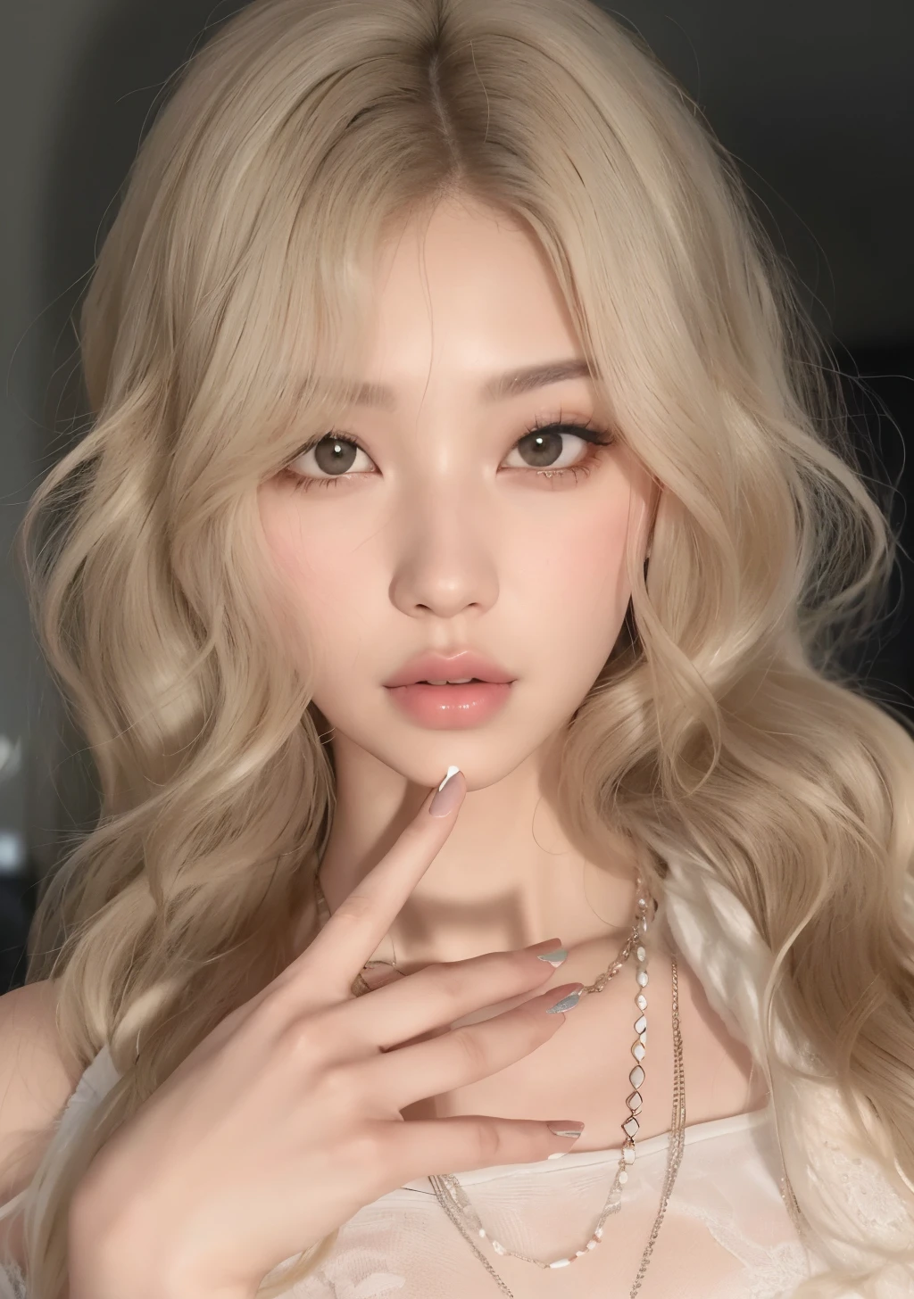 blushing embarassed somes2, side posture, looking over hands, low angle, smiling, 38 yo, best quality, masterpiece, illustration, an extremely delicate and beautiful, extremely detailed ,CG ,unity ,8k wallpaper, Amazing, finely detail, masterpiece,best quality,official art, extremely detailed CG unity 8k wallpaper, ultra-detailed, highres, extremely detailed, beautiful detailed girl,(real person,photograph),1 girl,white skin,(grey eyelash),(balanced eye and eyeshadow),(light blue contact lens), Big eyes,perfect eyes,(watery eyes),(haunting smile,moist lips),(small breasts),(slim),(straight hair), (side braid),(light blue contact lens),(light pink lips),(Light pink blush),standing model pose,Particularly strong light,(photo lighting),blush, shy,(sunset),(sunshine on body),, pureerosface_v1:0.01, mouth closed, (Best quality details:1.2),realistic,8K High definition,(1girl:1),Ultra Detailed,High quality texture,intricate details,detailed texture,finely detailed,high detail,extremely detailed cg,High quality shadow,Detailed beautiful delicate face,Detailed beautiful delicate eyes,Depth of field,Ray tracing,,tall_female, beautiful_legs, Glow Eyes,blush, perfect body,skinny, (black frock:1), sunlight, dynamic pose, indoor, (hip up:0.5),