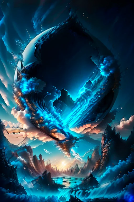 fantasy00d,, Landscape of a Universal Seoul and Peruvian hang glider, Blauer Himmel, surprised, Zirkularpolarisator,