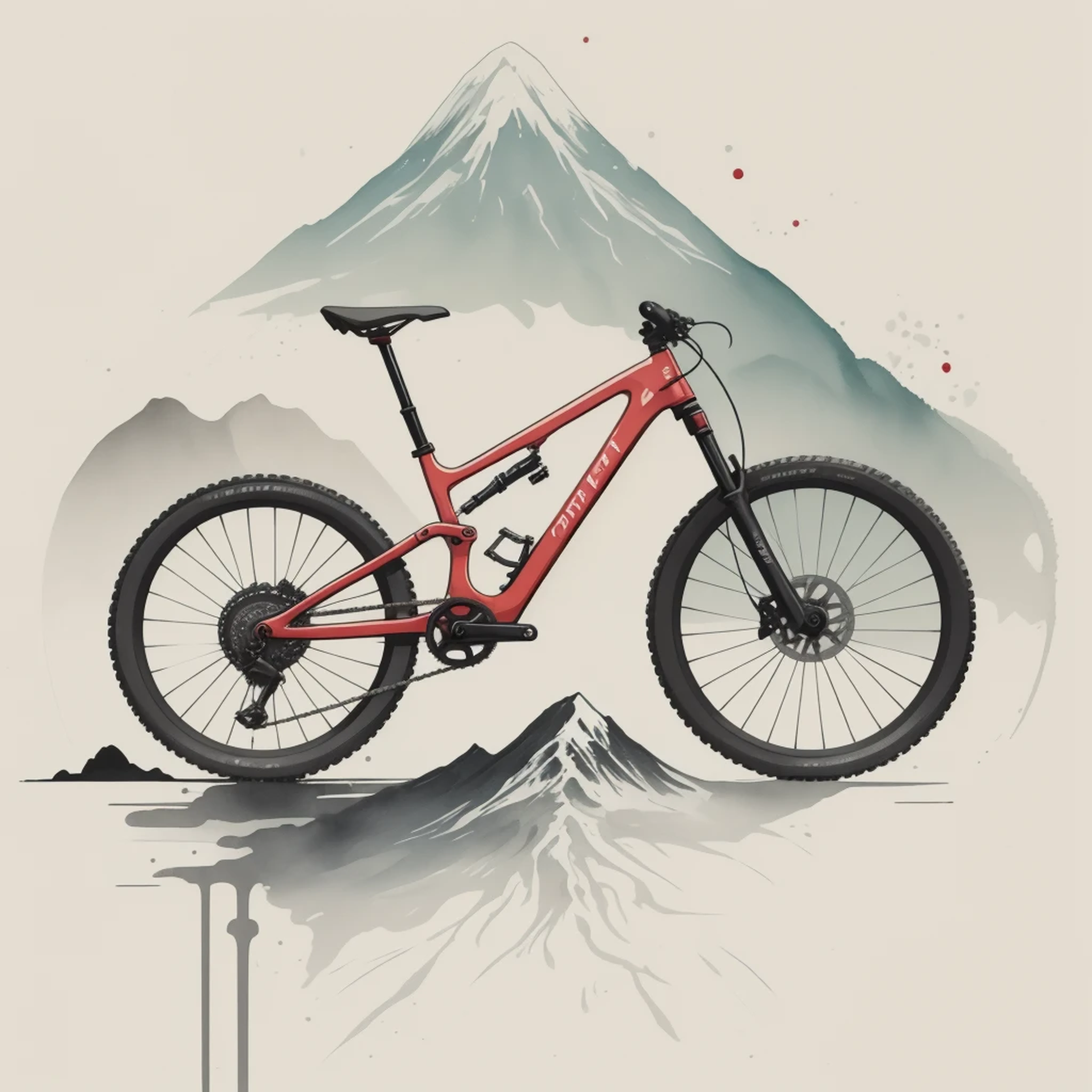 bicicleta,mountains,  Presented with extremely delicate and high-quality digital painting techniques., achieve 8K resolution. The artwork has attracted a lot of attention on the ArtStation website due to its sharp focus.., Cambios de luz enriquecidos, and a very complex and detail-rich central composition. Inspirado en artistas como Leyes van Baarle (Leyes), Iliá Kuvshinov, y Estudio Ghibli, The website style features a chibi kawaii aesthetic with soft color tones and watercolors.. atardecer