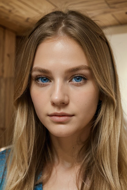 ((best quality)), ((masterpiece)), (detailed), perfect face, blonde, long hair, blue eye, round cheek