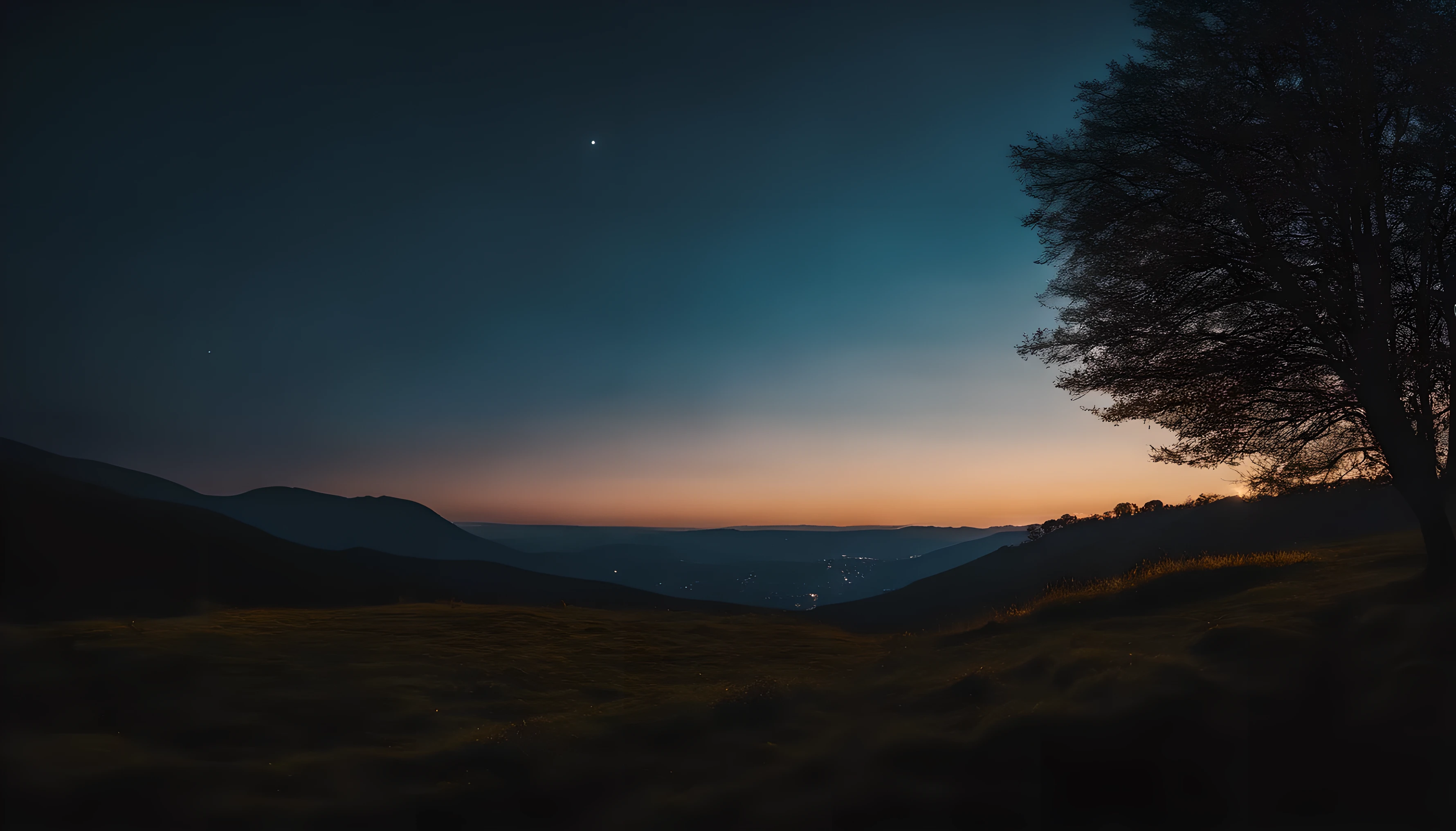 paysage ciel nuit