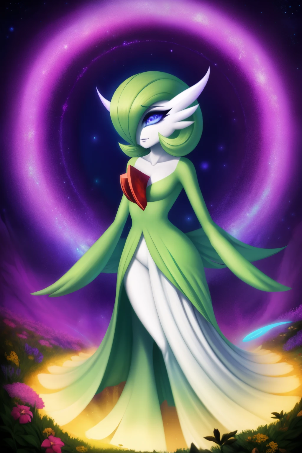 Gardevoir,empty eyes,spiral eyes,enchanted,entranced,hypnotized,seductive eyes,epic fantasy artwork,ethereal,mesmerizing,glamorous,romantic,powerful aura,goddess-like presence,flowing gown,dreamlike scene,vibrant colors,magical atmosphere,ethereal beauty,mysterious charm,alluring gaze,dark fantasy setting,enchanted forest,majestic flowers,mystical energy,secrets of the universe,fascinating world,breathtaking fantasy,spellbinding art,irresistible elegance,sensual elegance,ultimate seduction,pure magic,mind-bending allure,limitless power,supreme enchantment,intense emotion,unwavering passion,immortal grace,dimensions of desire,astral projection,nymph-like charm,tempting mystery,imagination unleashed,ravishing enchantress,celestial dreamscape,sublime enchantment,mystical metamorphosis,cosmic awakening.