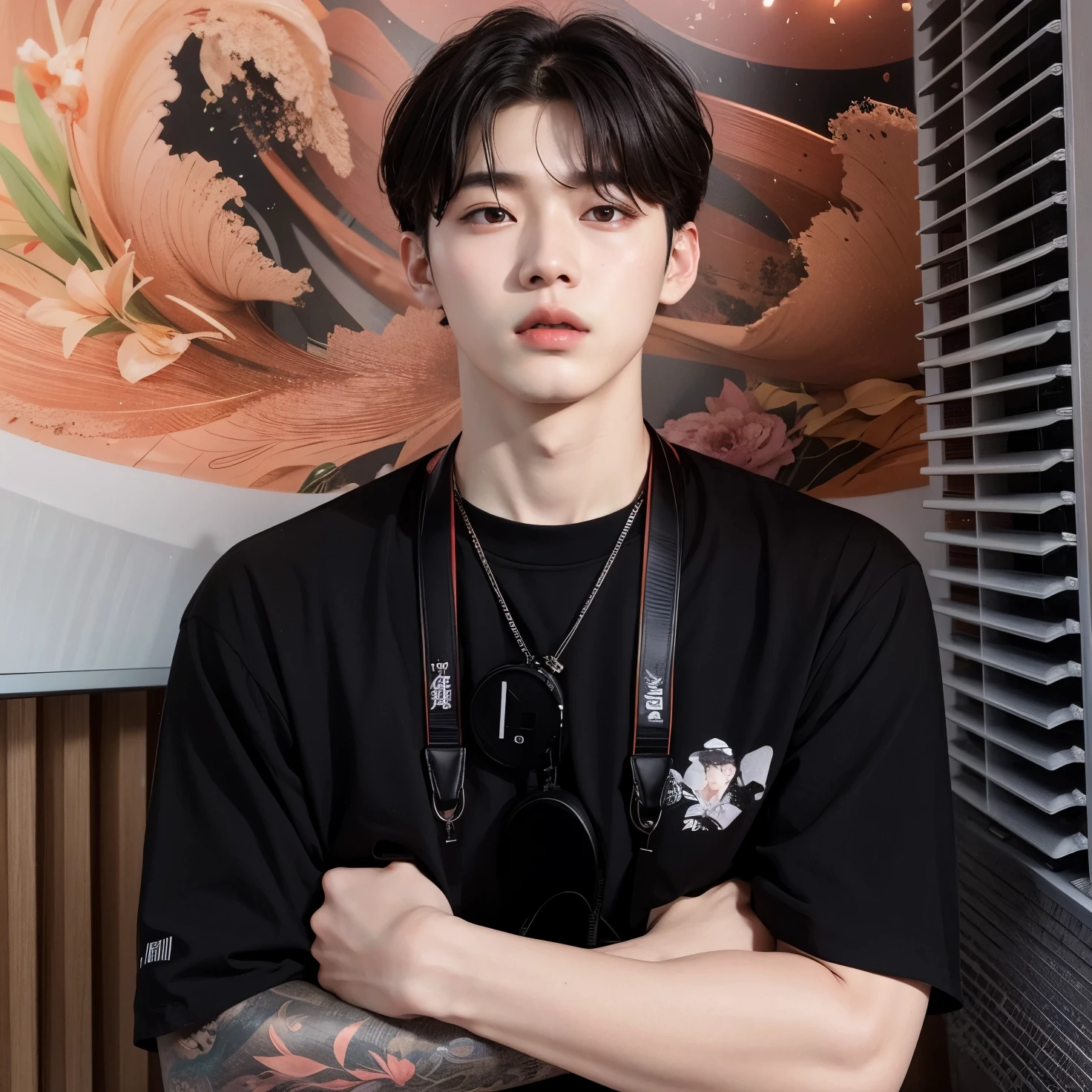 there is a man with a camera and a camera strap around his neck, cai xukun, Kim Doyoung, Jinyoung Shin, Jung Jaehyun, pintar ulzzang, hyung tae, inspirado em Bian Shoumin, Hong junho hyung, inspirado em jeonseok lee, taejune kim, homem sul-coreano, inspirado em Zhang Han, young pale angel, Yanjun Chengt