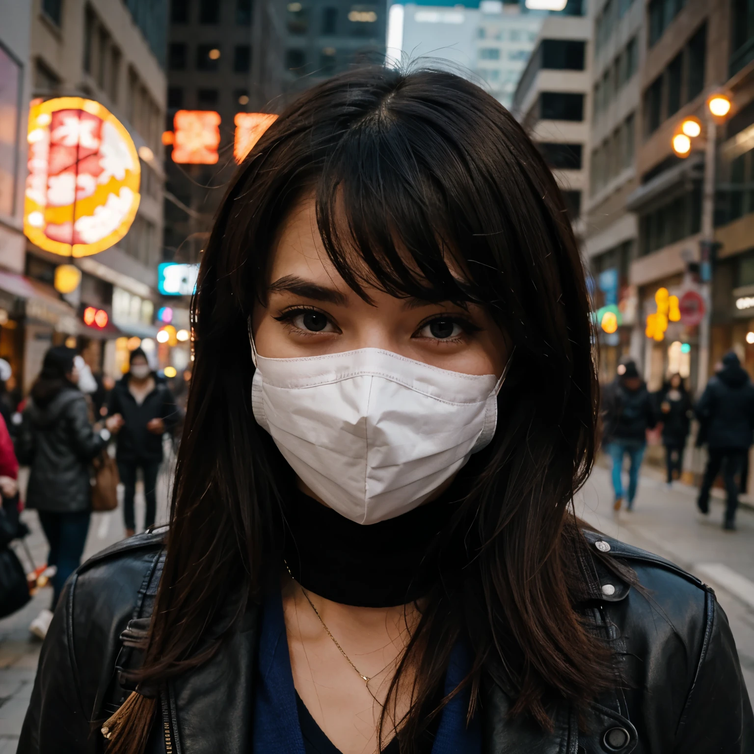 Person in mask