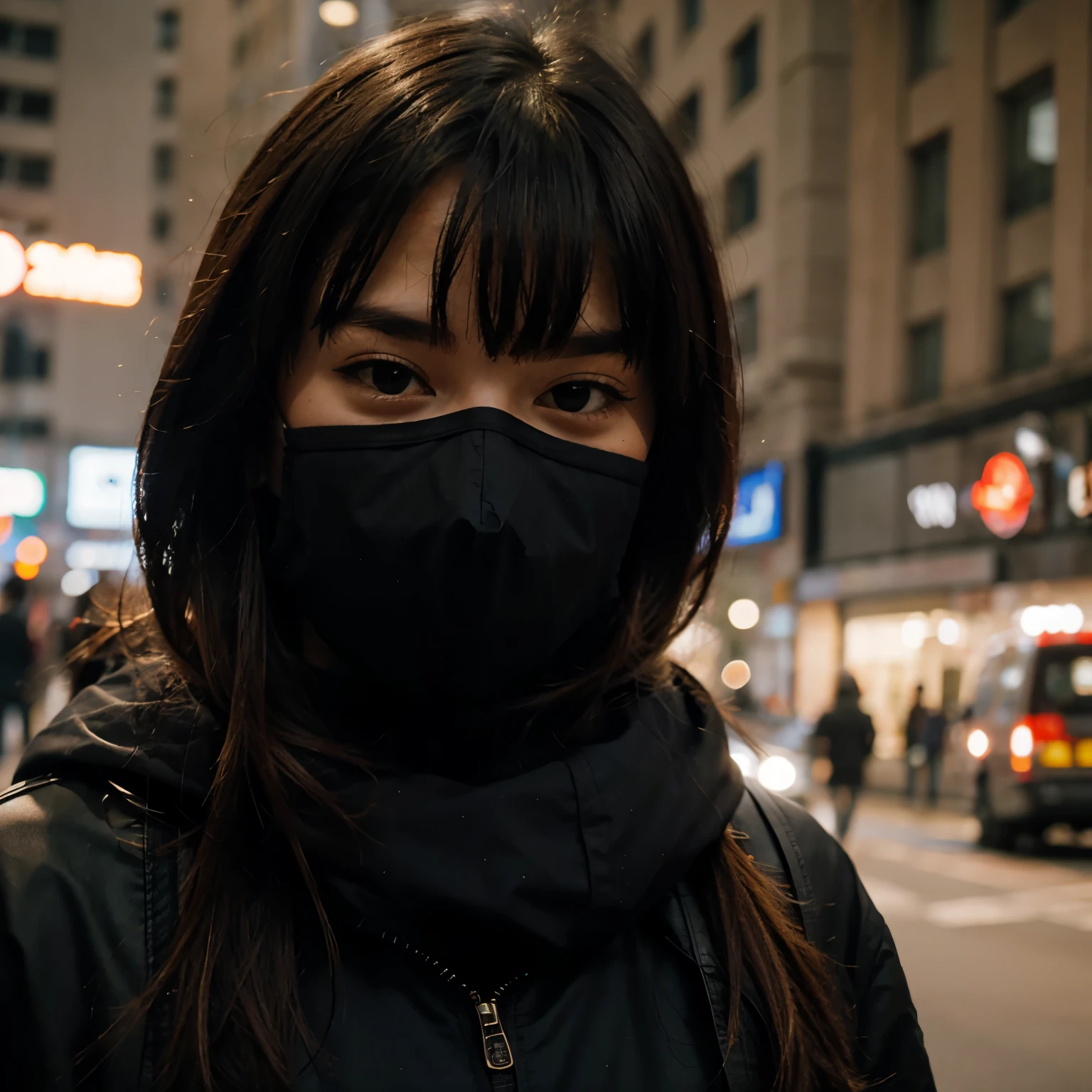 Person in mask 