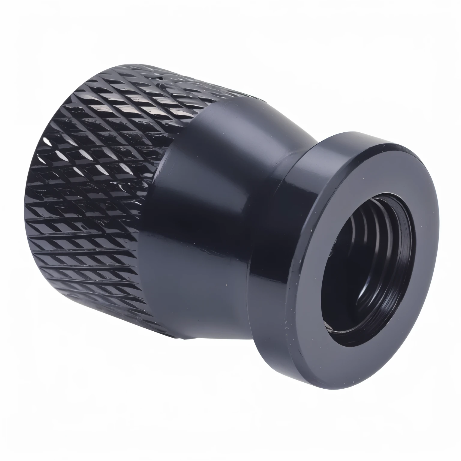 a black plastic threaded nuts with a black plastic nuts, fetus, connector, Tighten, pilot, armored vehicle, Wayne England, Sturdy, cobra, short muzzle, bottom corner, woman, science and technology art, Excellent details, ounce, Wayne Reynolds, technology, bottom view, Onyx, nuts, Metal eyepieces, brutal, master, Product Image, hammers，black