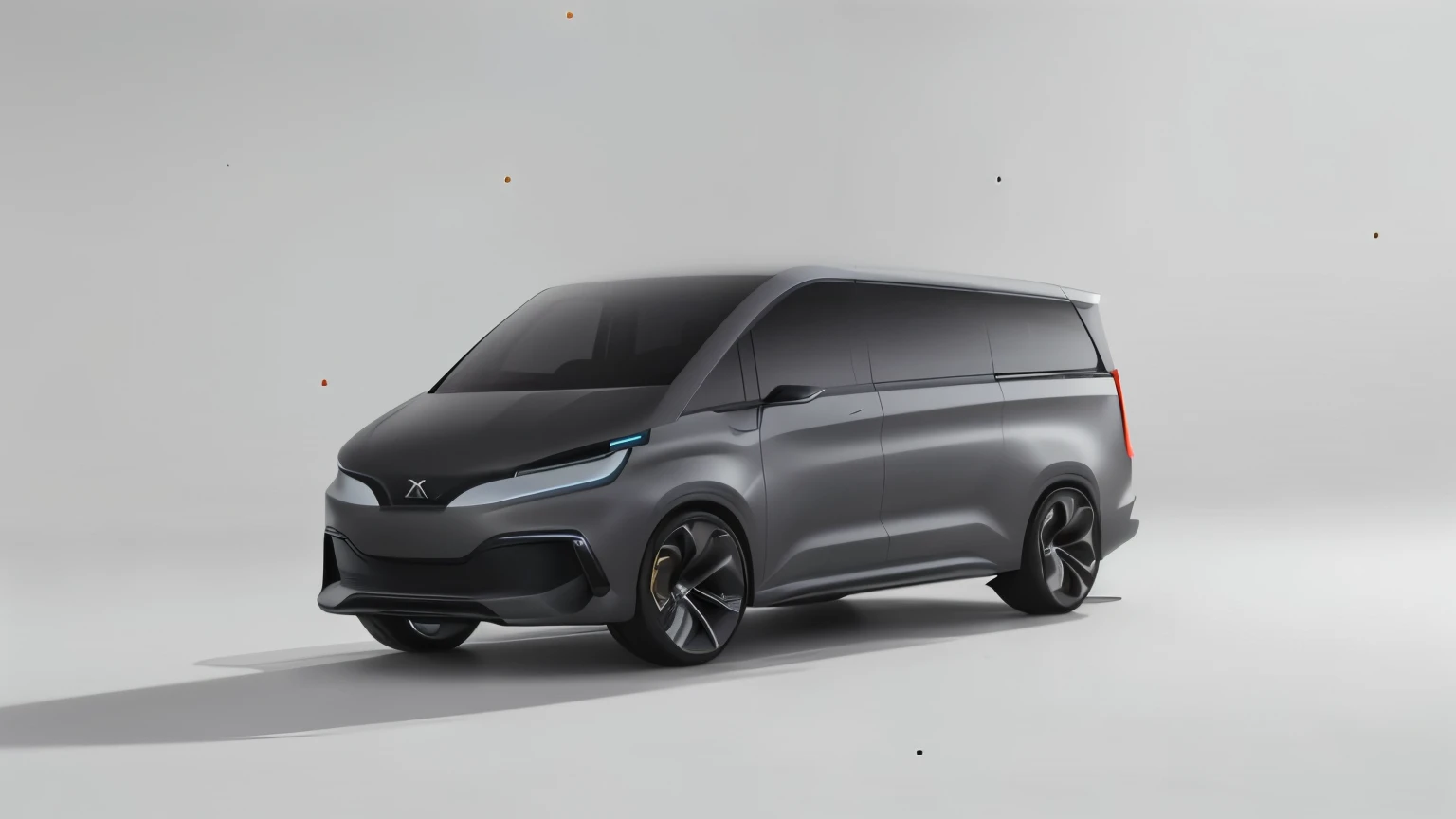 a grey van is parked in a studio with a white background, concept matte, grey metal body, new vehicle, futuristic product car shot, trending on vehicle design, vehicle design, steel gray body, vehicle profile, vehicle concept photo!!, car concept, glass and metal : : peugot onyx, concept car, concept arti, rendering of the windigo