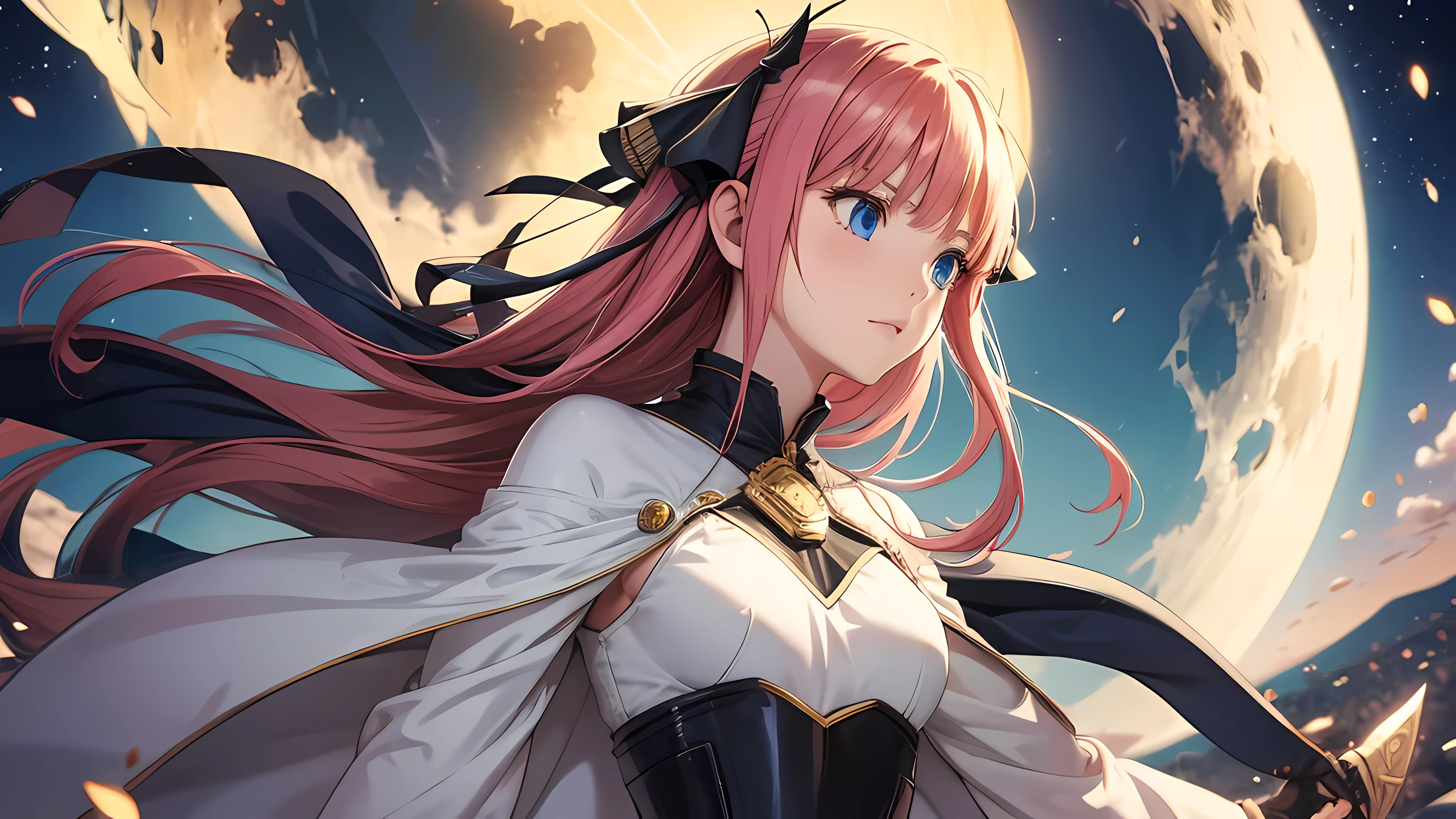 Nino Nakano ,armadura , luz de luna