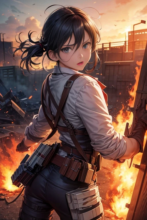 (best quality,4k,8k,highres,masterpiece:1.2),ultra-detailed,(realistic,photorealistic,photo-realistic:1.37),anime,horror,smoke,fire,explosion,gunfire,2012animation,screenshot from anime,anime bullet visual effects,explosion from Akira,Attack on Titan animation,The Promised Neverland animation,movie screenshot,in Attack on Titan,Kawarou anime screenshot,cute transformers animation.