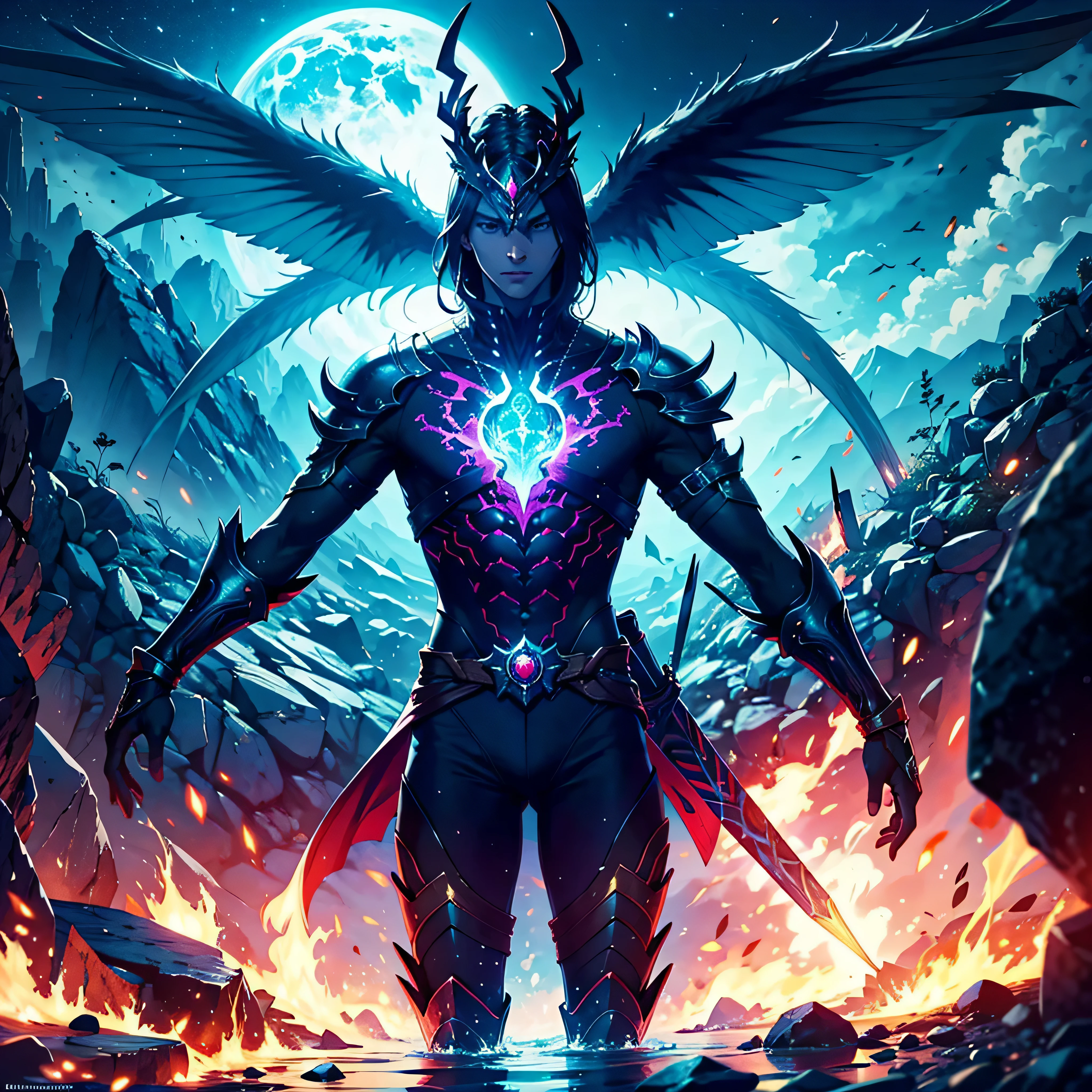 Create a digital art masterpiece depicting a fearless and battle-worn dragon slayer standing defiantly before an imposing, fire-breathing dragon. The dragon slayer should exude confidence, wielding a legendary weapon with intricate details and adorned in battle-scarred armor. The dragon should be a formidable force, its scales reflecting the glow of its fiery breath. Set the scene against a dramatic backdrop that captures the intensity of this showdown between the last of the dragon slayers and the majestic beast, showcasing the clash of two legendary forces in an epic fantasy world. varied multi etc. global luminescence saturate volumetric Cinematic_Sunlight lightning_contrast meticulously intricate ultra_high-details ultra_high-quality max ultra_high-def ultra_photo-realistic optimal ultra_high-res cgi vfx sfx accurate reflex vivid color-coded improved Octane-rendered UHD XT3 DSLR HDR romm rgb pbr 3dcg fxaa blu-ray enhanced fkaa txaa rtx ssao opengl-shader glsl-shader post-processing post-production cell-shading tone-mapping analogique ultra_sharpness focus symmetrical Dazzling Heaven Paradise "Heavy Metal" Will-o'-the-wisp iota pixie sprite kindergarden onyx ruby Sundrop opal emerald plasma Tourmaline lava magic fire summon incandescent creature crystalline viceroy monarch conjuration flowering butterfly Hearth CGSCOSITY invocation strange monster floraison Earth reflection chef-d' gorgeous sex naked nsfw varied multi etc. --s 1000 --c 20 --q 20 --chaos 100