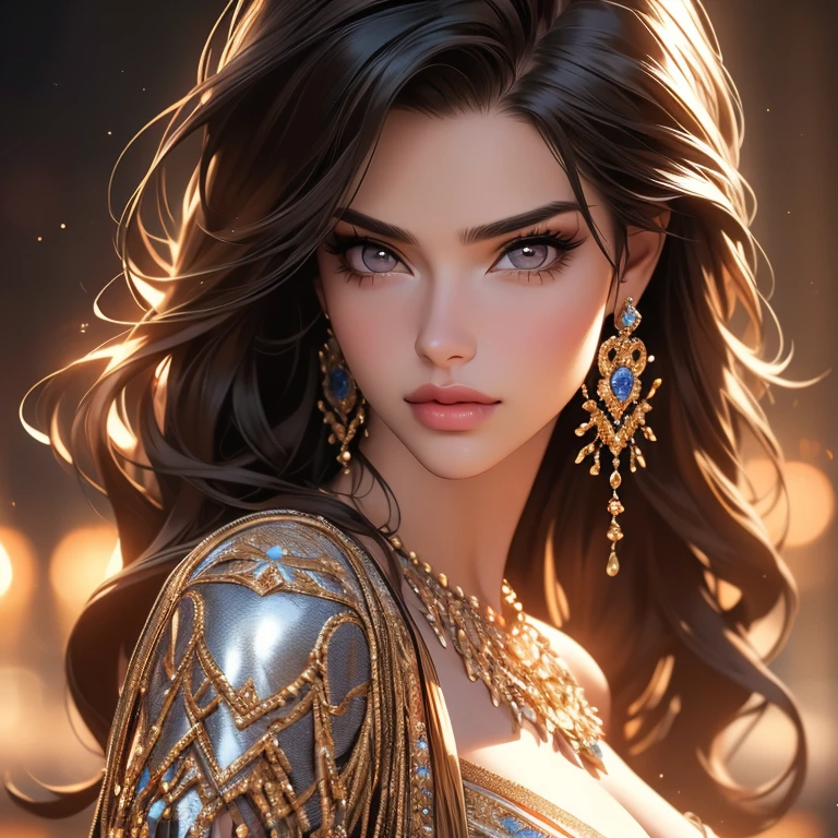 "(best quality,4k,8k,highres,masterpiece:1.2),ultra-detailed,(realistic,photorealistic,photo-realistic:1.37),Adriana Lima,beautiful detailed brown eyes,beautiful detailed lips,extremely detailed eyes and face,long eyelashes,gorgeous appearance,natural beauty,confident expression,stunning model,fashion industry icon,fierce look,flawless skin,subtle makeup,sultry pose,dark brown hair,stylish outfit,luxurious background,professional photography,vivid colors,warm color palette,soft lighting"