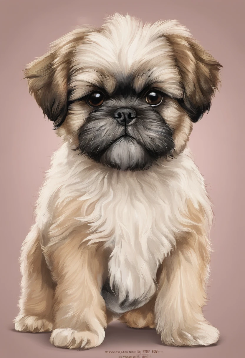 shih-tzu puppy, Maltese, Pug, Retrieve, cartazes, planfetos, adesivos, propraganda, revista.