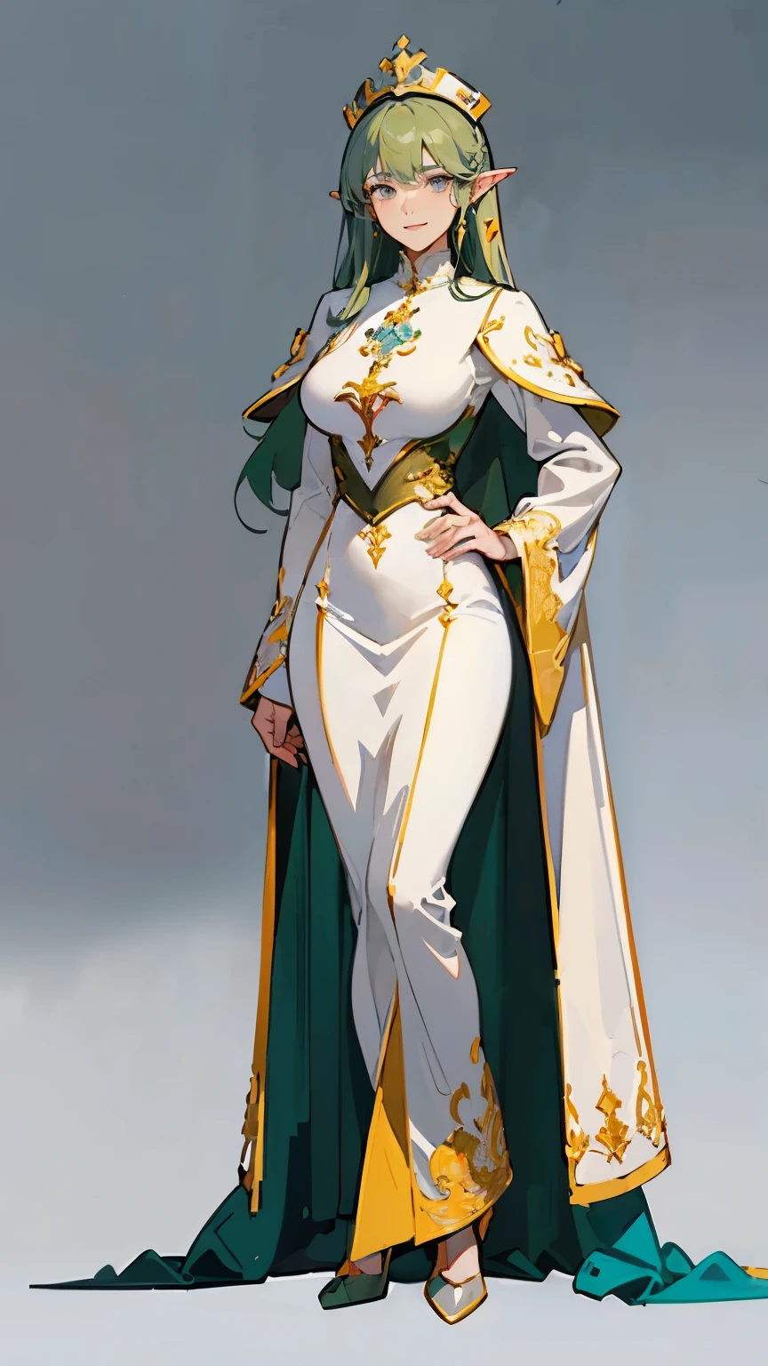 full body of a woman in a dress with a veil, feet together, standing feet together, militar boots, beautiful fantasy maiden slave warrior, beautiful fantasy art portrait, fantasy victorian art, medieval fantasy art, beautiful and elegant queen Roxxane, portrait of queen of light, fantasy portrait art, gothic fantasy art, a beautiful fantasy empress ((white background)) hands on hips