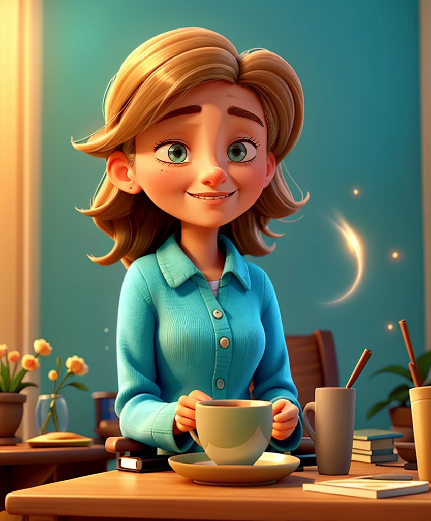 Illustration: A captivating close-up of a beautiful woman, her eyes gently closed, bathed in soothing tones and calm colors. She is casually dressed, her hair tousled and wavy, in a serene and peaceful setting.
Cartoon: A playful scene of a jovial woman, her laughter contagious, as she sits in a cozy armchair with a steaming cup of tea. The warm, cinematic colors envelop the image, creating a sense of comfort and tranquility.
Picture prompt: A cinematic, high-quality illustration of Paulo Freire, the renowned educator, framed against the backdrop of a