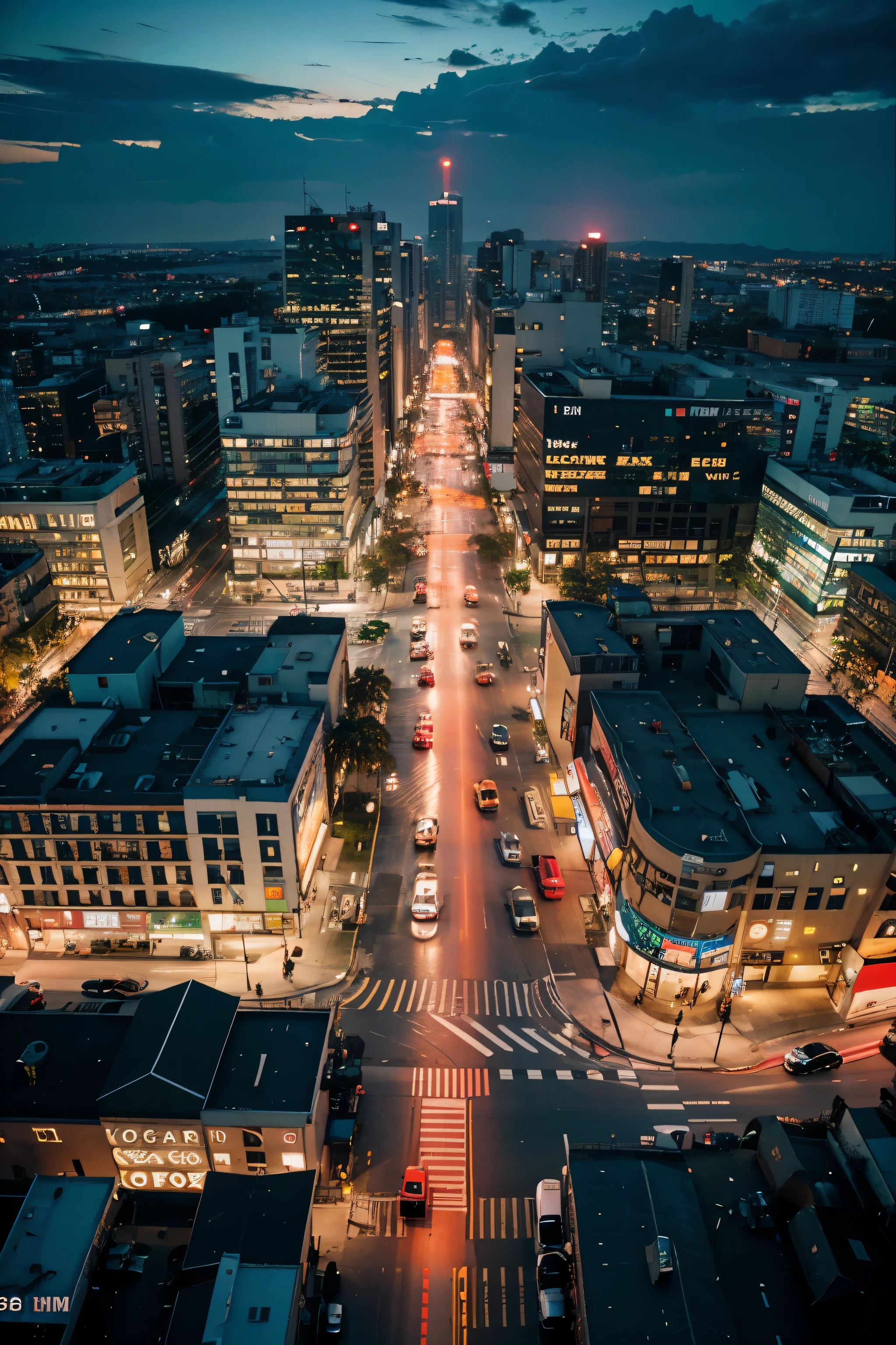 Make more traffic and more neon lights