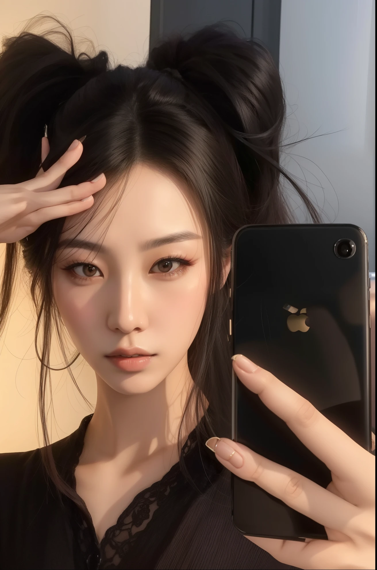 Ultra-realistic 8k CG, perfect face, flawless, clean, professional artwork, famous artwork, cinematic lighting, cinematic bloom, perfect face, beautiful face, beautiful face, beautiful eyes, ((perfect female body, narrow waist)), white hair, red eyes, beautiful queen, royal, divine, divine, goddess, divine, (royal palace), fantasy, dreamlike, unreal, science fiction, huge breasts, beautiful clothing, lace trim, leggings with lace trims, nsfw, breasts out, absurdly long hair, (rich: 1.4), prestige, luxury, jewelry, diamond, gold, pearl, gem, sapphire, ruby, emerald, intricate details, delicate print, sexy, charming, seductive, erotic, charming, charming, hair ornament, necklace, earrings, bracelet, bracelet, bracelet, bracelet,