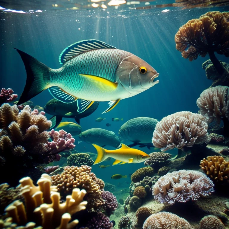 close-up of fish underwater