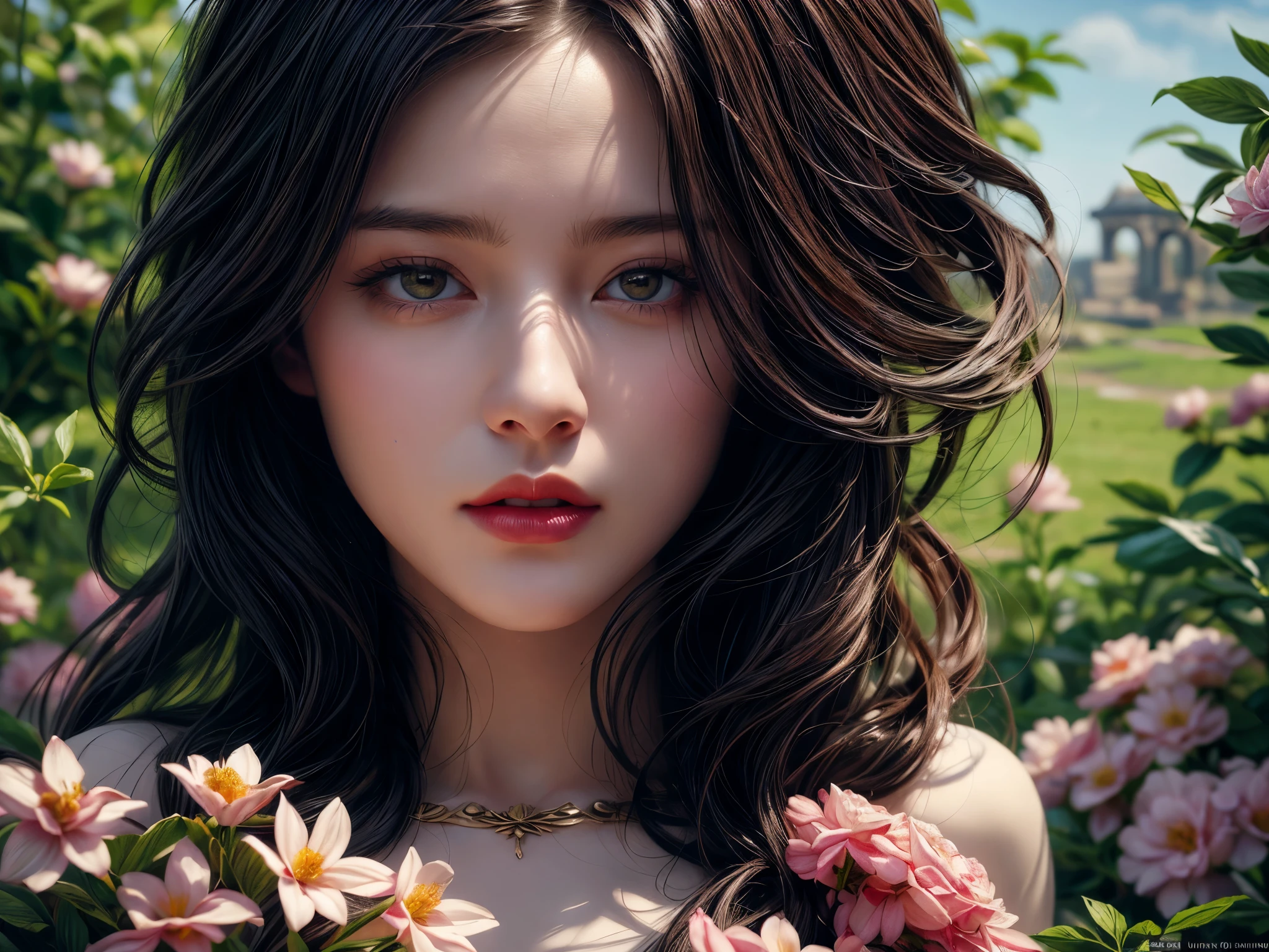 beautiful vintage face less painting of full body of a beautiful girl with rough brown hairs playing piano in an unique position and there is little flowers in the background , beautiful vintage style painting. Reflection light, high details, best quality, 16k, [ultra detailed], masterpiece, best quality, (extremely detailed), close up, ultra wide shot, photorealistic, RAW, fantasy art, dnd art, fantasy art, realistic art